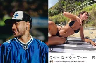 Neymar curtiu fotos de influenciadora francesa e causou polêmica