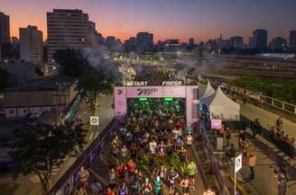 A prova aconteceu pela pista expressa da Marginal Pinheiros (Foto: Divulgação/Iguana Sports)