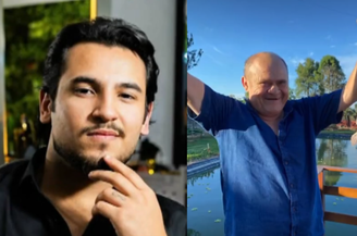 Pedro Henrique, à esquerda, foi preso por provocar acidente que matou João Soares da Silva Alexandre de Sousa, de 59 anos, que aparece à direita na imagem