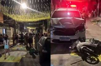 Motorista atropelou moradores e colidiu com veículos após avançar bloqueio em rua de Belém (PA)