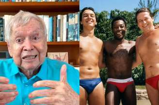 Boni compartilhou foto antiga ao lado de Pelé e do filho Boninho