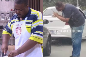 Estefano Zaquini, de 32 anos, chamou atenção nas redes sociais após ser visto vendendo doces em um semáforo de Santo André