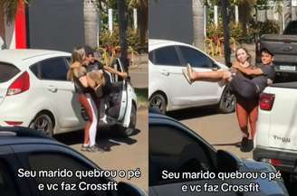Amanda Mello e Renato Marins viralizaram após cena inusitada