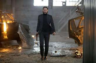 Keanu Reeves em cena de 'John Wick: De Volta ao Jogo'.