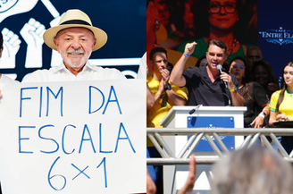Lula e Flávio Bolsonaro miram voto feminino em discursos em SP; presidente critica Faria Lima 