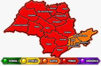 Massa de ar quente deve atuar entre sexta-feira, 28, e segunda-feira, 31, com maior impacto no norte e noroeste do Estado