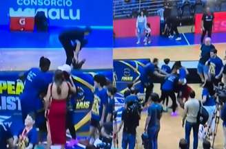 Ex e esposa de jogador de basquete do Mogi se envolvem em confusão após clube conquistar título