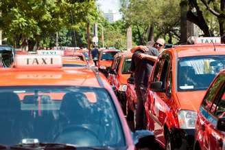 <p>Após as mortes, taxistas em Porto Alegre fizeram vários protestos por segurança e Justiça</p>