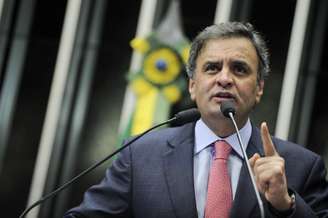 O senador Aécio Neves participa da análise da MP dos Portos, na última quinta-feira