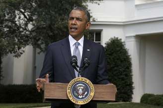 U.S. President Barack Obama speaks about Ukraine at the White House in Washington, July 21, 2014.