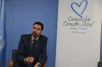 Secretário nacional de Justiça, Paulo Abrão, durante a apresentação do balanço das ações contra ao tráfico de pessoas