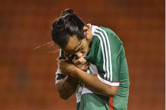 <p>Valdivia beija símbolo palmeirense em duelo contra a Chapecoense, que terminou com importante vitória por 4 a 2 para o Palmeiras de virada. </p>