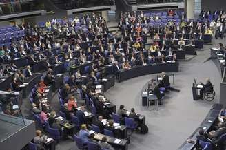 Parlamento alemão durante votação do pacote de ajuda financeira à Grécia.