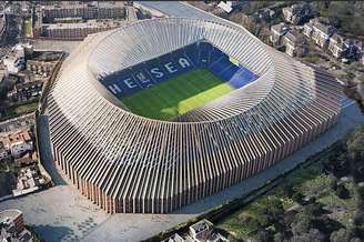 Projeto do novo Stamford Bridge, com inauguração prevista para 2020
