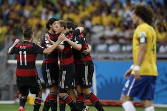 Alemanha aplicou 7 a 1 dentro do Mineirão (Foto: Adrian Dennis / AFP)
