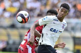 Carlinhos, jogador do Corinthians, durante partida contra o Batatais, válida pela final da Copa São Paulo de Juniores 2017