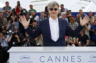 Diretor Wim Wenders no Festival de Cannes
 13/5/2018      REUTERS/Jean-Paul Pelissier 