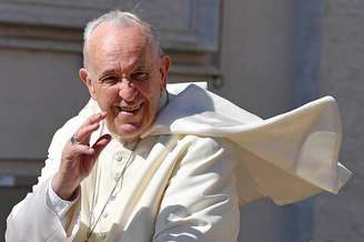 Papa Francisco durante audiência geral no Vaticano