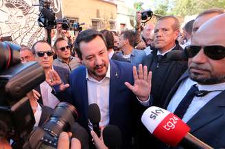 Vice-primeiro-ministro da Itália, Matteo Salvini, em Roma 24/10/2018 REUTERS/Alessandro Bianchi 
