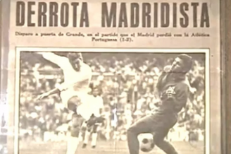 Jornal de Madri na época deu grande destaque para a 'zebra' noBernabéu (Imagem: Reprodução de internet)