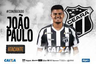 João Paulo é o novo reforço do Ceará para próxima temporada (Foto: Divulgação/Ceará)