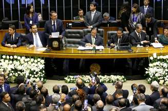 Novo presidente Jair Bolsonaro discursa no Congresso Nacional em cerimônia de posse