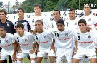 Marinho atuou com Neymar e Rafael Cabral na base do Santos, há 11 anos (Reprodução)
