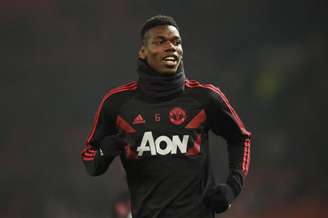 Pogba com as cores do United (Foto: AFP)