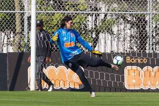 Cássio volta ao time após a Copa América (Foto:Daniel Augusto Jr)