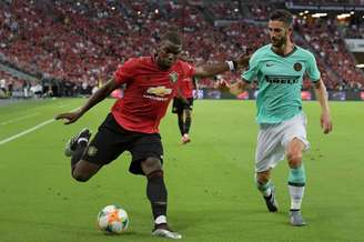 Pogba durante a pré-temporada do United (Foto: AFP)