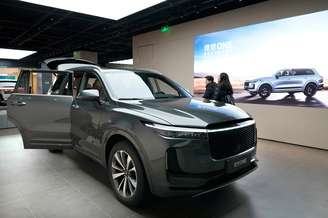 Carro da montadora chinesa Lixiang em exposição em Pequim. 3/1/2020. REUTERS/Jason Lee