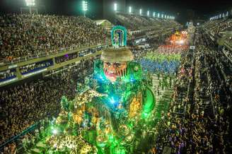 Mangueira, no desfile do título de 2019