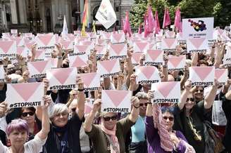 Protesto contra a homofobia em Milão, em foto de arquivo