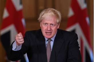 Premiê britânico, Boris Johnson, durante coletiva de imprensa virtual 
09/09/2020
tefan Rousseau/Pool via REUTERS