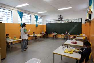 A cidade de São Paulo deu início às aulas presenciais do ensino particular em fevereiro