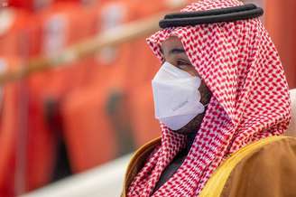 Príncipe da coroa saudita, Mohammed bin Salman, em Riad
 20/2/2021   Divulgação/Saudi Press Agency