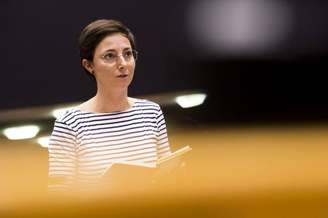 A eurodeputada Saskia Bricmont, representante da Bélgica no Parlamento Europeu