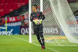 Diego Alvesjogo de bingo online gratisação durante o empate com o Vélez (Foto: Marcelo Cortes/Flamengo)