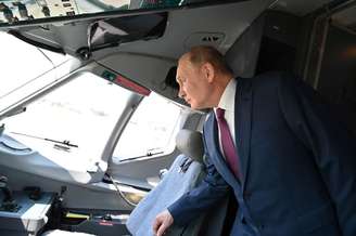 Putin no evento aéreo Maks 2021 em Zhukovsky
 20/7/2021    Sputnik/Alexei Nikolskyi/Kremlin via REUTERS