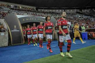 Flamengo decide um lugar na final da Libertadores contra o Barcelona (EQU) (Foto: Marcelo Cortes/Flamengo)