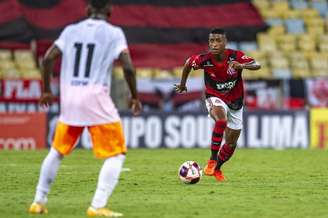 Max fez um golaço contra o Nova Iguaçu, no Campeonato Carioca de 2021 (Foto: Marcelo Cortes/Flamengo)