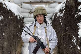 Maria está na linha de frente oriental da Ucrânia. 'Estamos firmes', diz