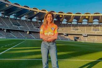 Leila Pereira no Estádio Xeique Zayed, em Abu Dhabi