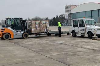 FAB transportou ainda 11,6 toneladas de ajuda humanitária para a população ucraniana.