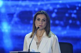 Candidata ao Planalto pelo União Brasil, Soraya Thronicke, participa de debate na Band