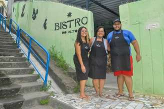 Família de Angélica Nobre se uniu para abrir o Bistrô do Alto, na periferia do Recife: ajuda de projetos sociais foi fundamental