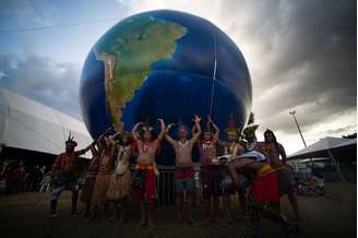 O Acampamento Terra Livre (ATL) é um evento anual que reúne indígenas de diversas regiões do Brasil; na foto, edição de 2022