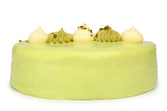 Bolo de pistache verde