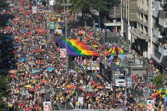 Parada lotou a Avenida Paulista 