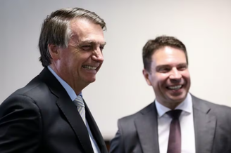 O ex-presidente Jair Bolsonaro (PL) e o deputado federal Alexandre Ramagem (PL-RJ).